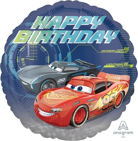 45cm Standard HX Cars 3 Happy Birthday