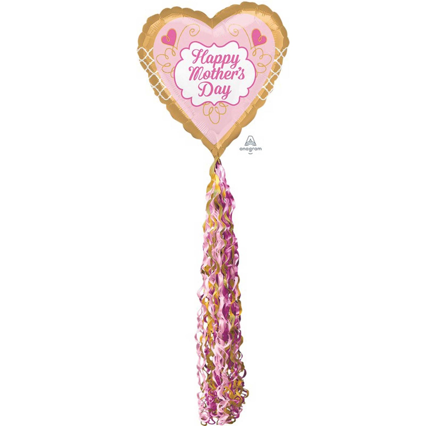 AirWalker XL Pom Pom Happy Mother's Day Gold & Pink