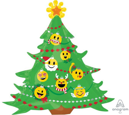 SuperShape XL Christmas Tree & Emoticon Ornaments