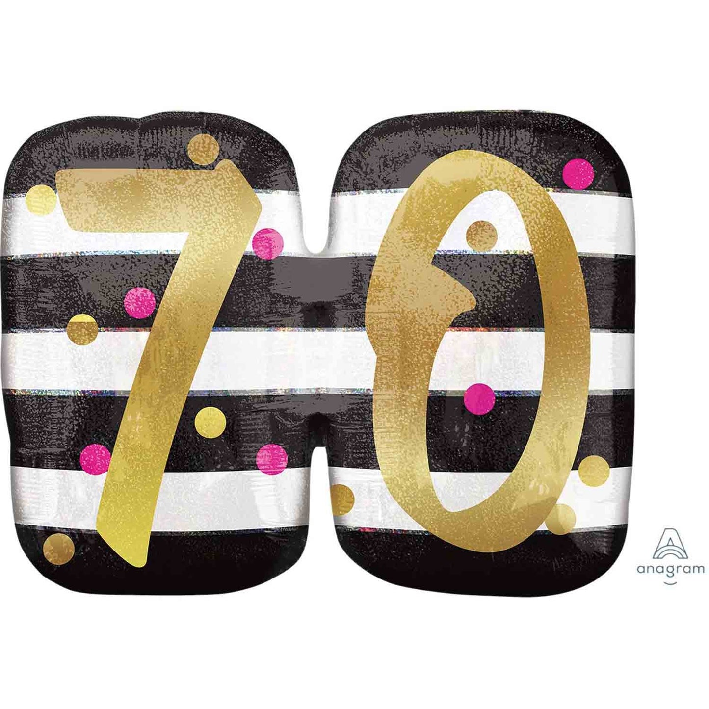 SuperShape Holographic Pink & Gold Milestone 70