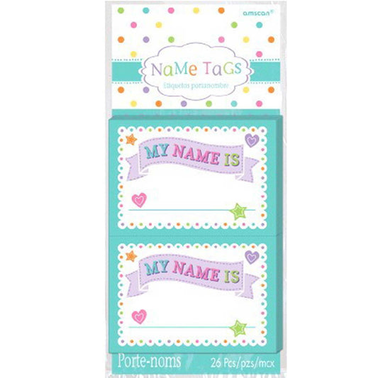 Baby Shower Name Tags My Name Is