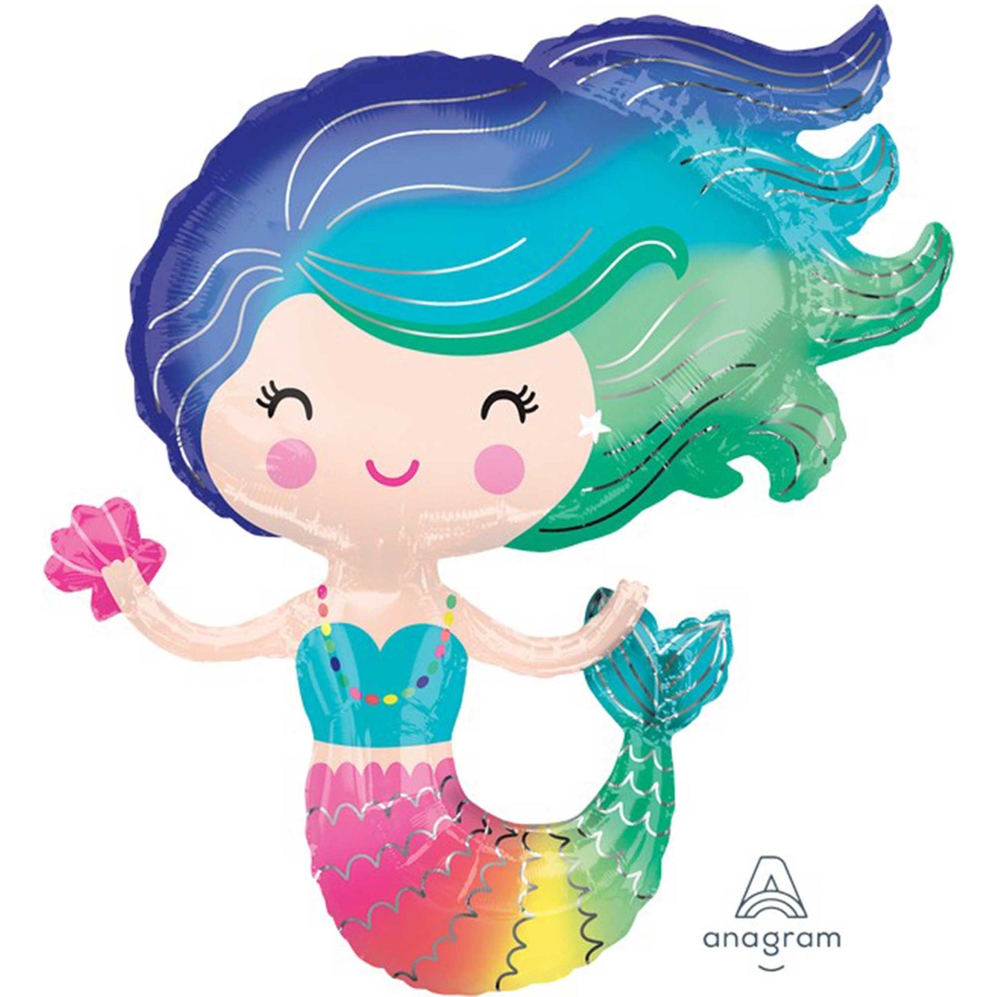 SuperShape XL Colourful Mermaid