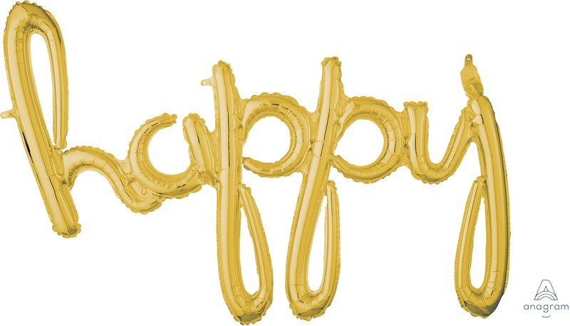 CI: Script Phrase happy Gold