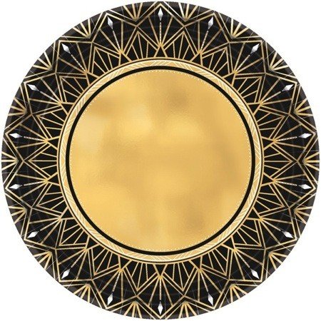 Glitz & Glam 26cm Round Metallic Paper Plates