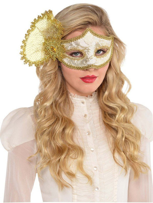 Parisian Gold Mask Women's Costume Accessory