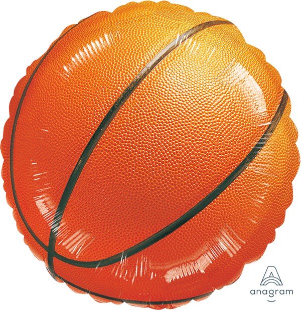 45cm Standard Championship Basketball Party Balloon