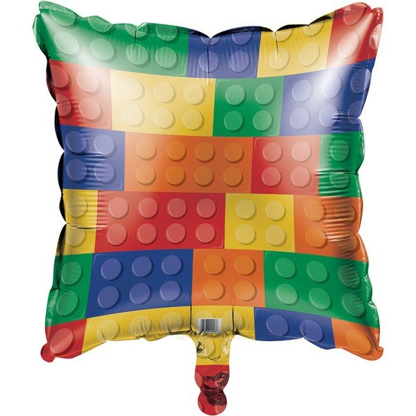 45cm Block Party Square Foil Balloon