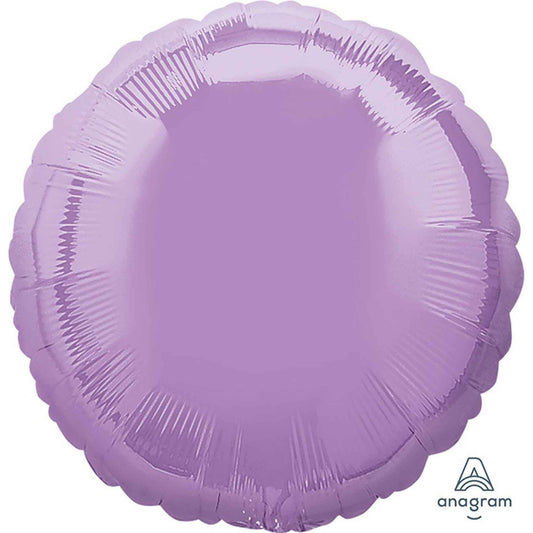 45cm Standard Circle Pearl Lavender Purple Balloon