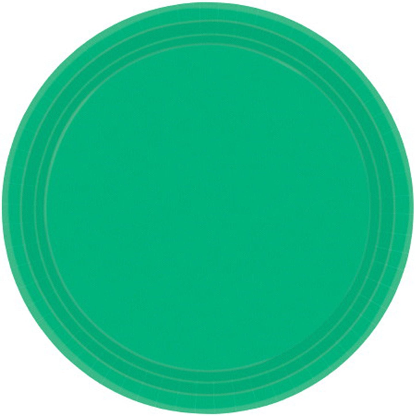 Paper Plates 26cm Round 20CT - Festive Green