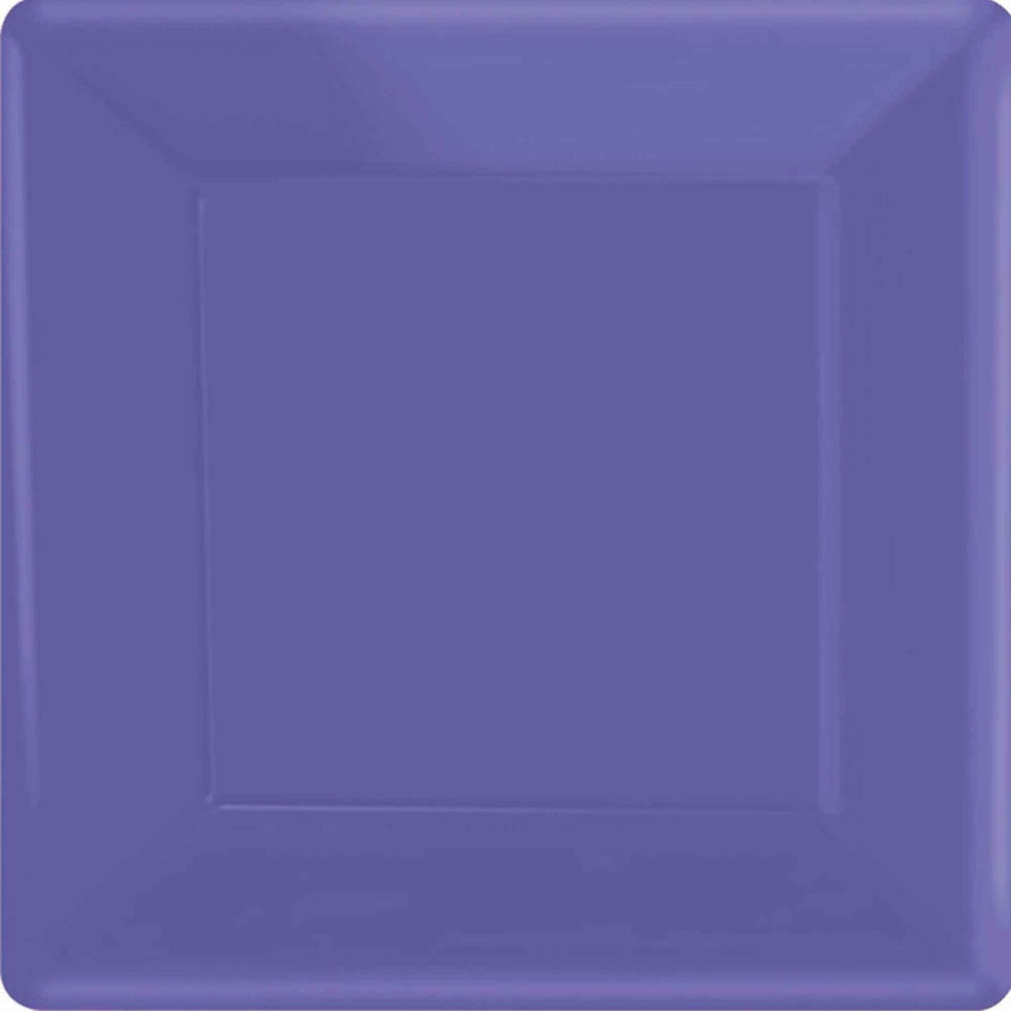 Paper Plates 17cm Square 20CT-New Purple