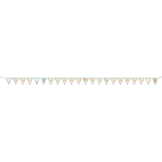 Boho Birthday Girl Pennant Banner