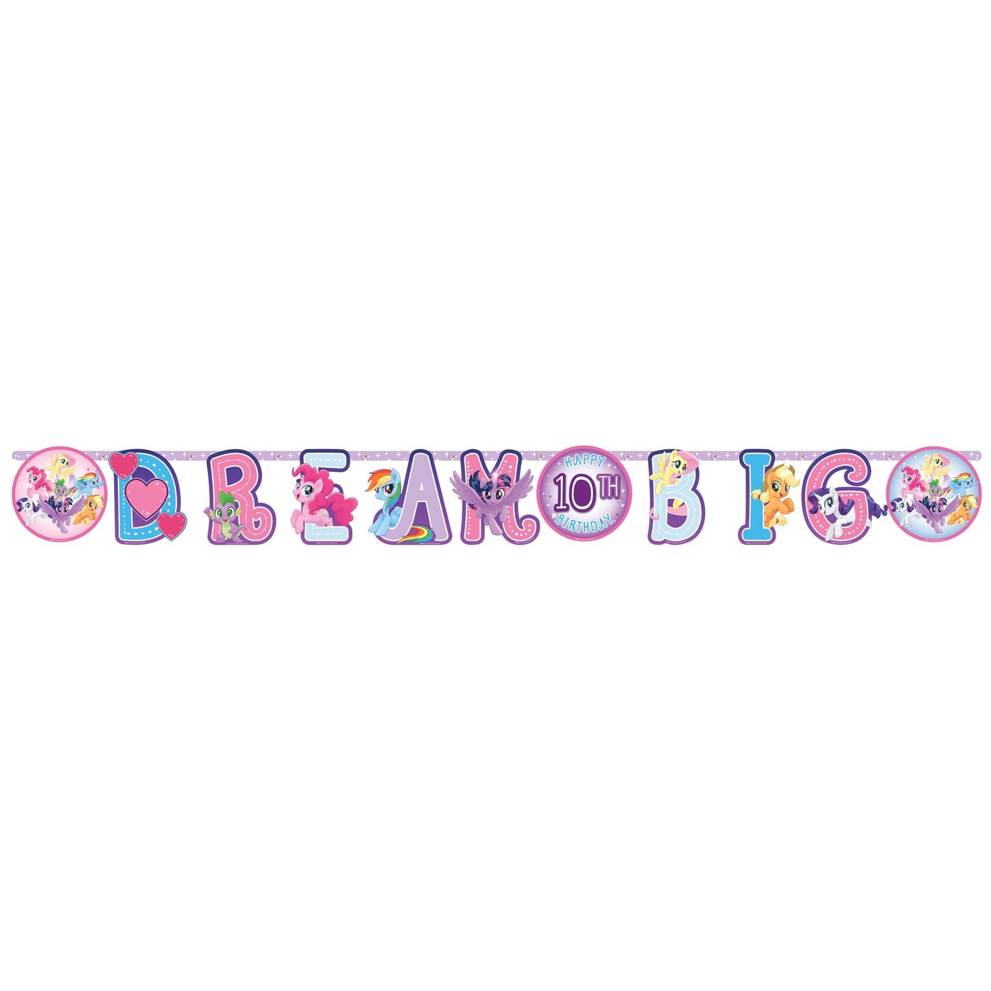 My Little Pony Friendship Adventures Jumbo Add-An-Age Letter Banner