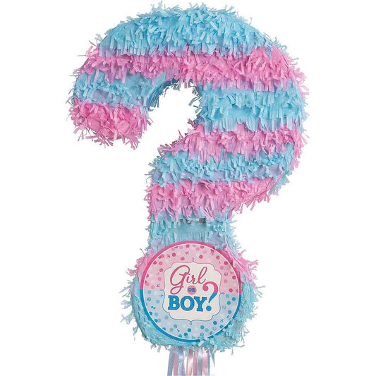 Gender Reveal 2D Shape Pull String Pinata