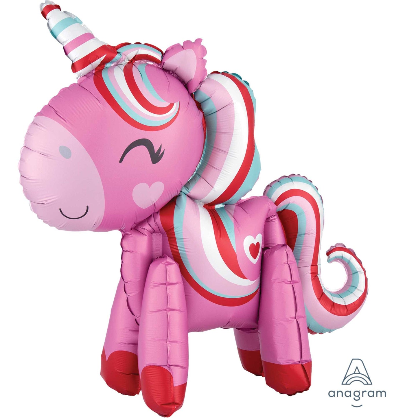 CI: Multi-Balloon Standing Magical Unicorn Love