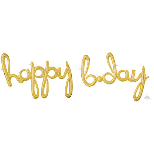 CI: Script Phrases happy bday Gold