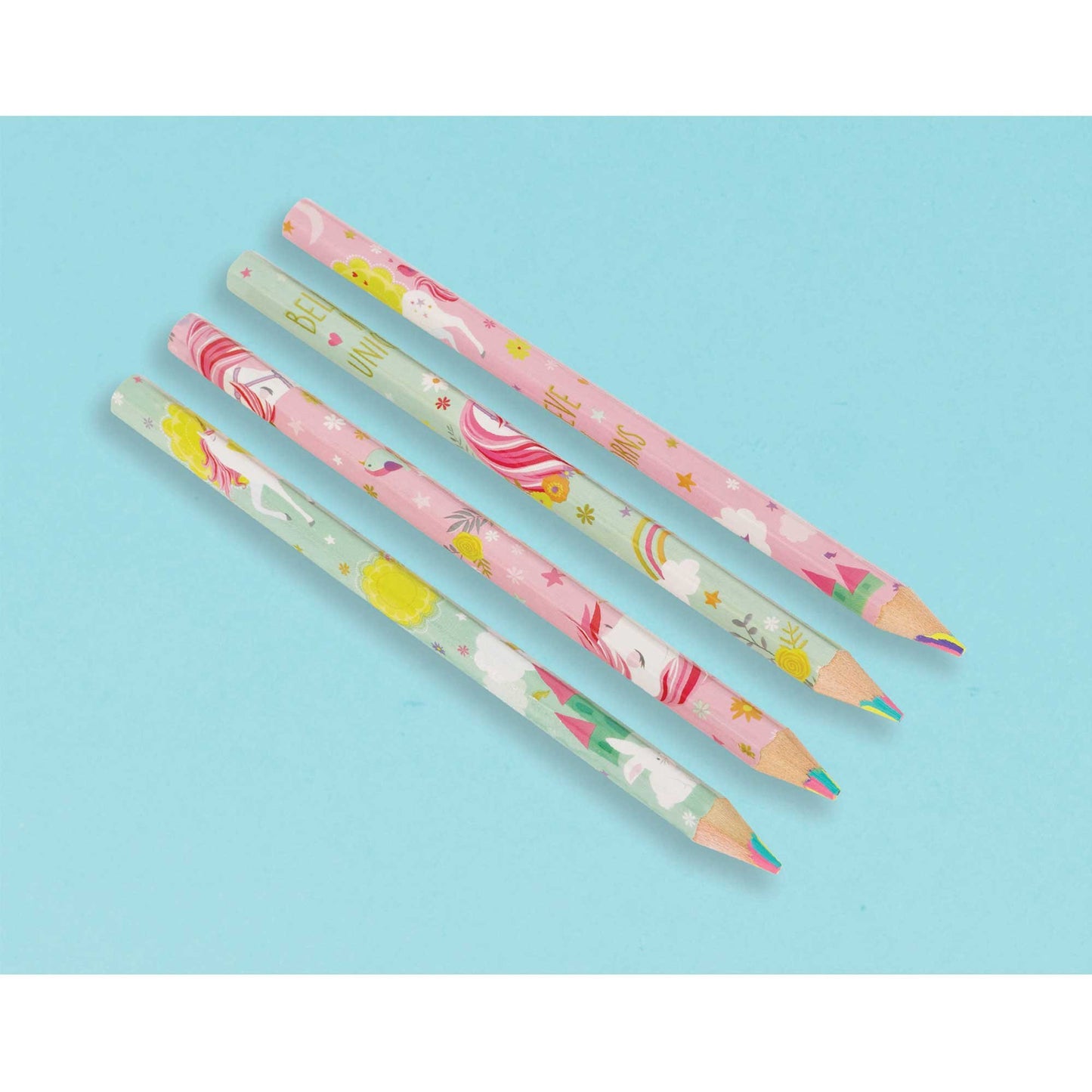 Magical Unicorn Multi Shape Coloured Pencil Favor