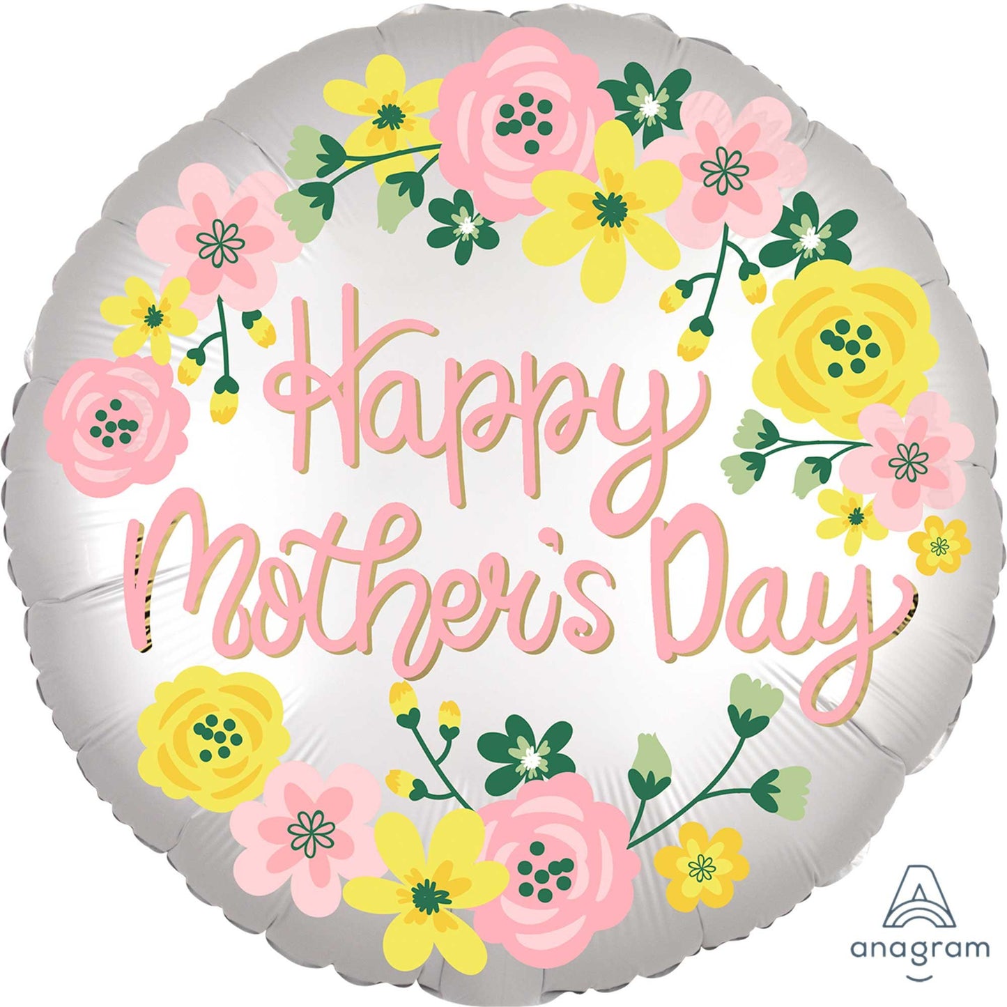 45cm Standard XL Satin Infused Happy Mother's Day Floral