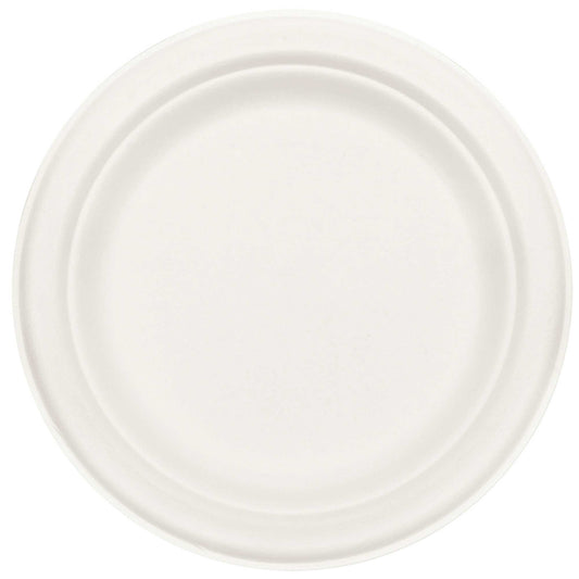 Eco Party Sugar Cane White Dessert Plates 6 3/4"/ 17cm