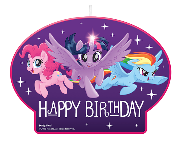 My Little Pony Friendship Adventures Birthday Candle