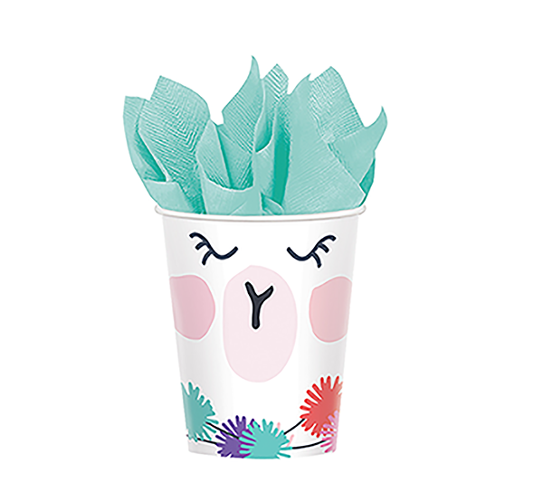 Llama Fun Cups 9oz/266ml