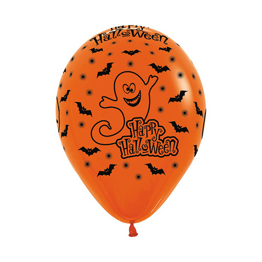 Sempertex 30cm Halloween Night Fashion Orange Latex Balloons 061, 12PK