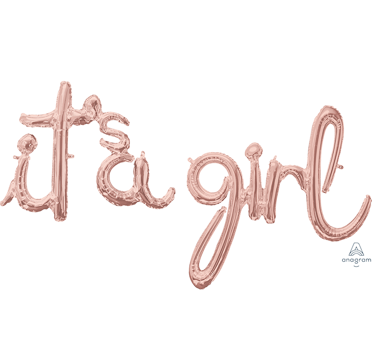 CI: Script Phrases it's a girl Rose Gold