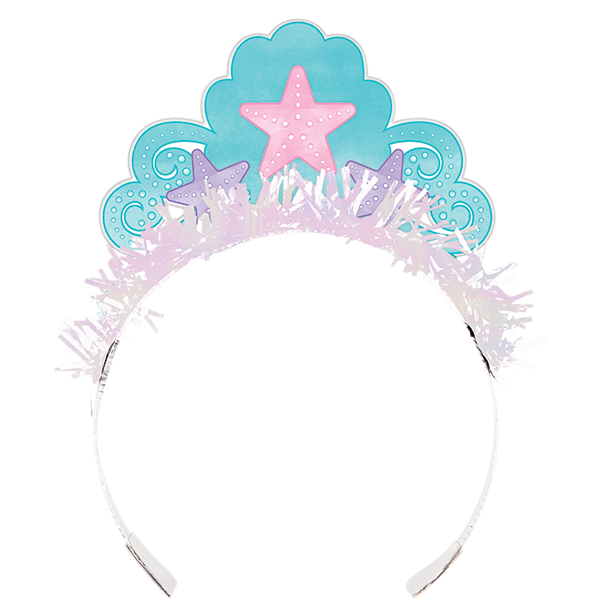 Mermaid Shine Tiara's Iridescent & Fringe