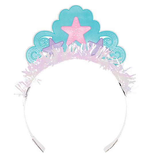 Mermaid Shine Tiara's Iridescent & Fringe