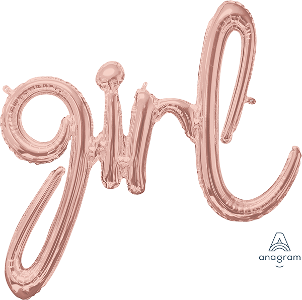 CI: Script Phrase girl Rose Gold