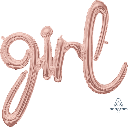 CI: Script Phrase girl Rose Gold