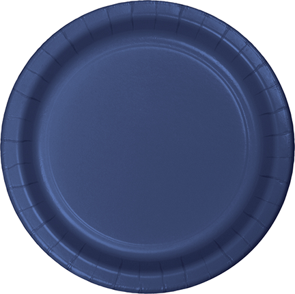 Navy Blue Banquet Plates Paper 26cm