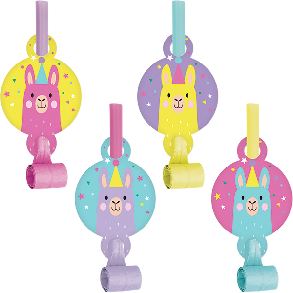 Llama Party Blowouts with Medallions