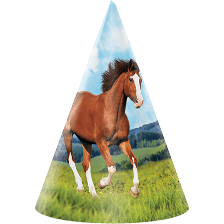 Horse and Pony Cone Shaped Party Hats