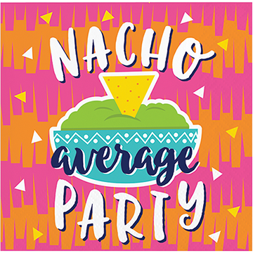 Fiesta Fun Beverage Napkins NACHO average PARTY