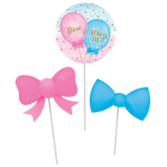 Gender Reveal Balloons DIY Centrepiece Sticks