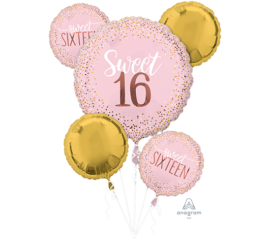 Bouquet Sweet Sixteen Blush Birthday