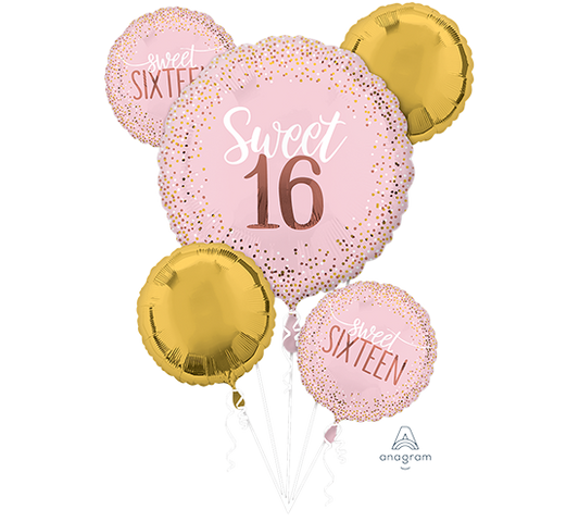 Bouquet Sweet Sixteen Blush Birthday