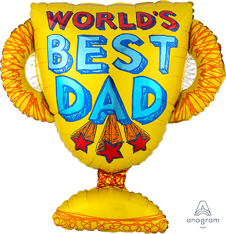 SuperShape World's Best Dad Trophy