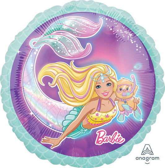 45cm Standard Mermaid Barbie Balloon