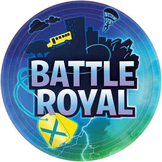 Battle Royal 23cm Round Paper Plates (Pack of 8)