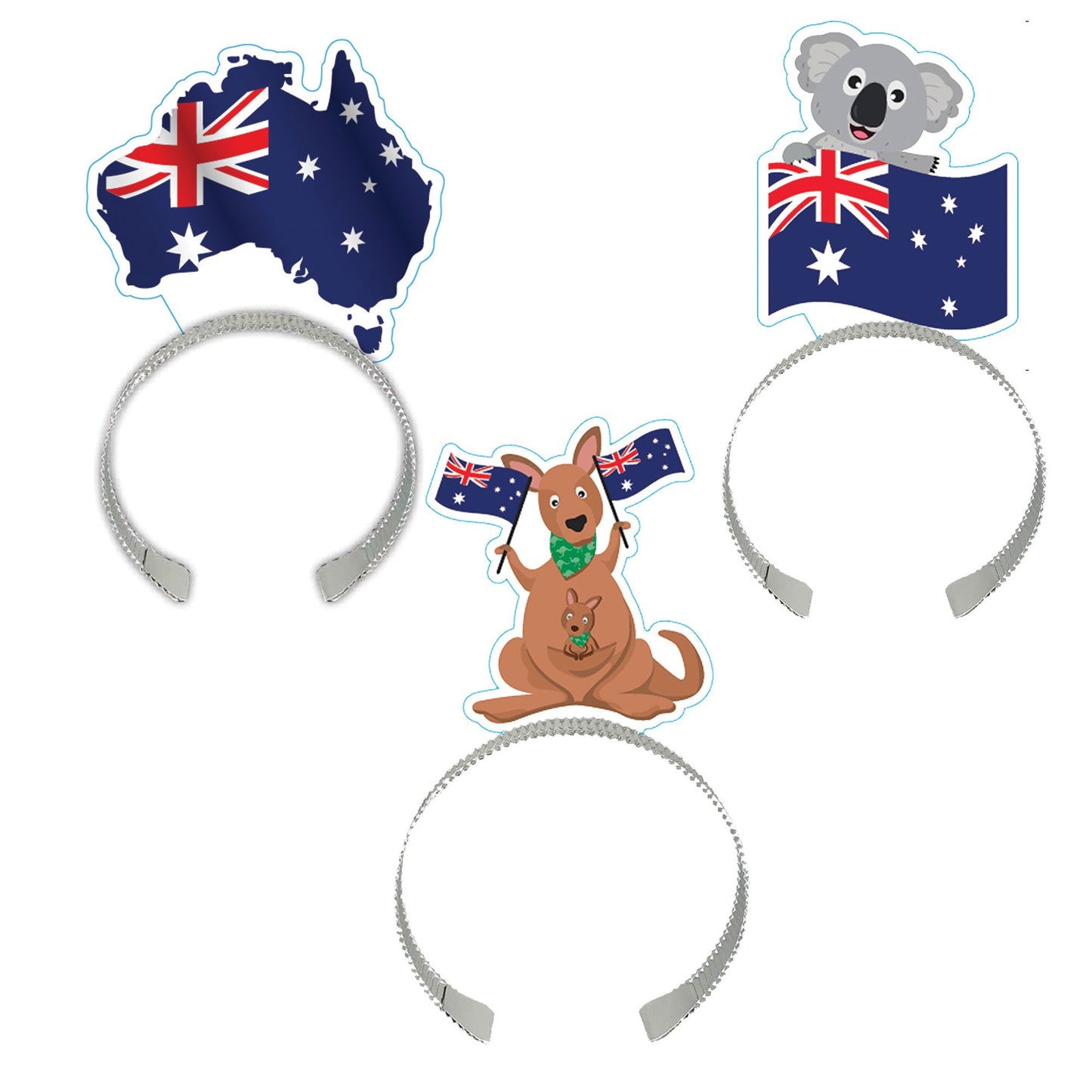 Australia Flag Headbands (Pack of 8)