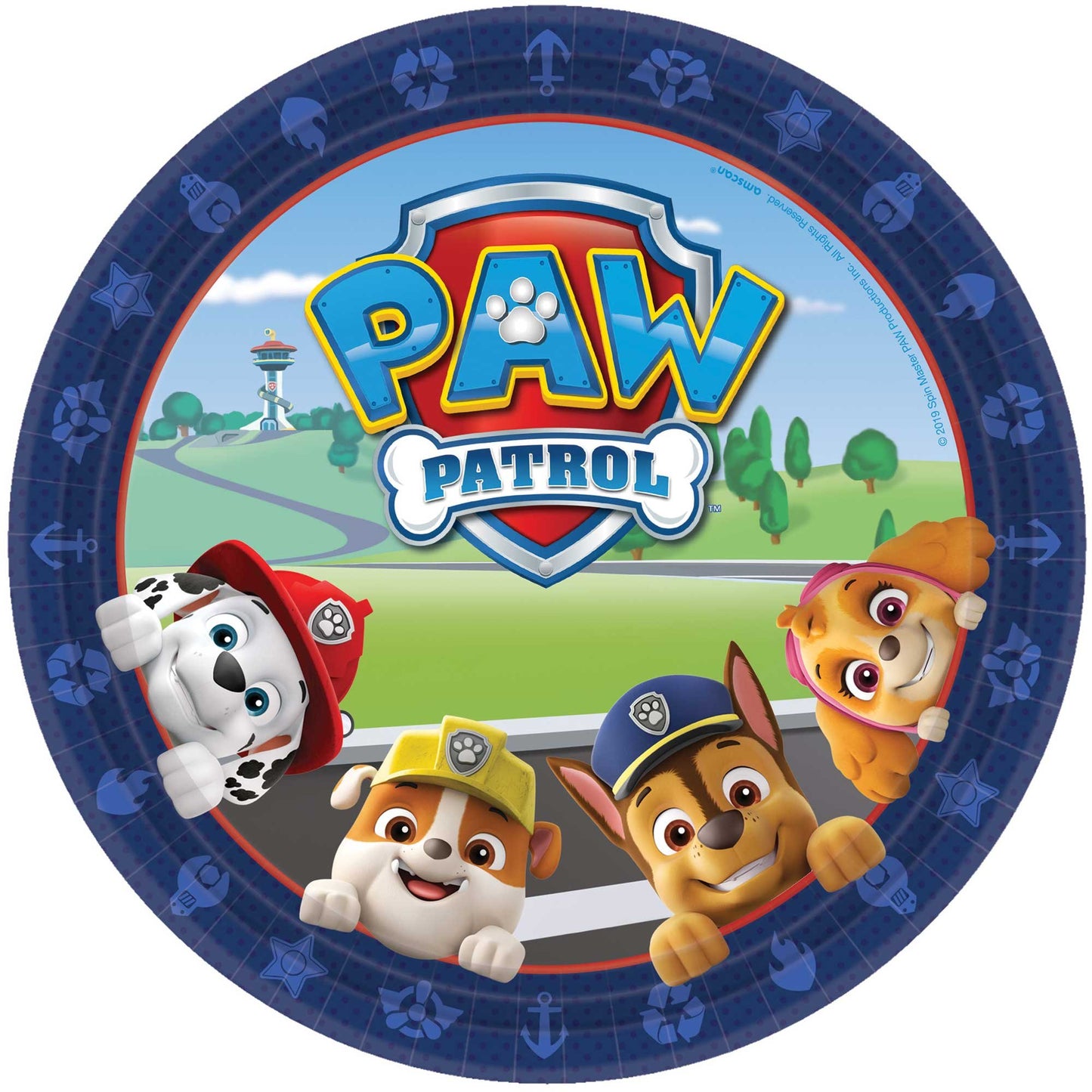 Paw Patrol Adventures 23cm Round Paper Plates (Pack of 8)