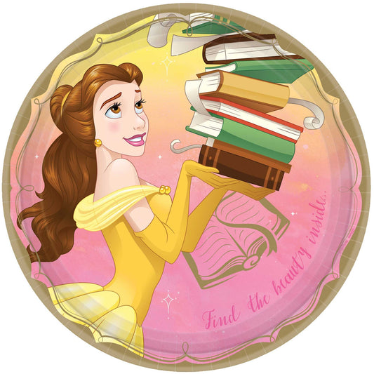 Disney Princess Once Upon A Time 23cm Paper Plates Belle