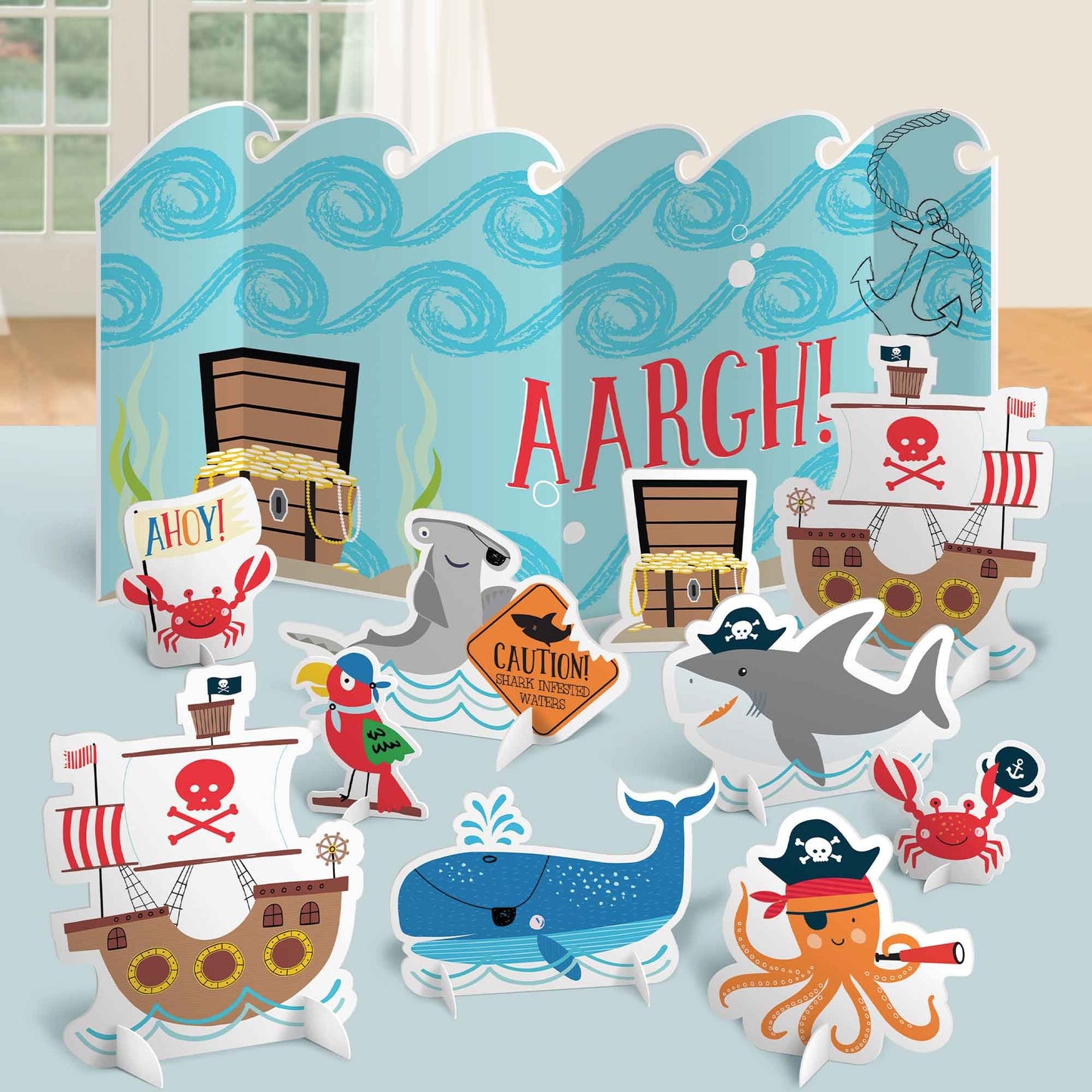 Ahoy Birthday Table Decorating Kit