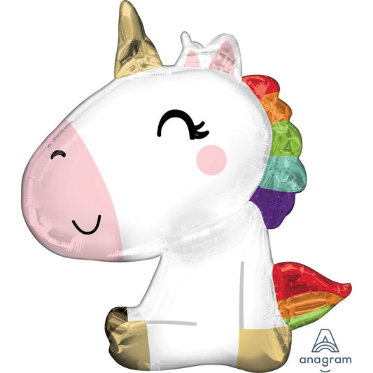 SuperShape XL Satin Sitting Unicorn