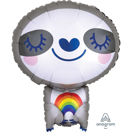 Standard Shape XL Sloth with Rainbow