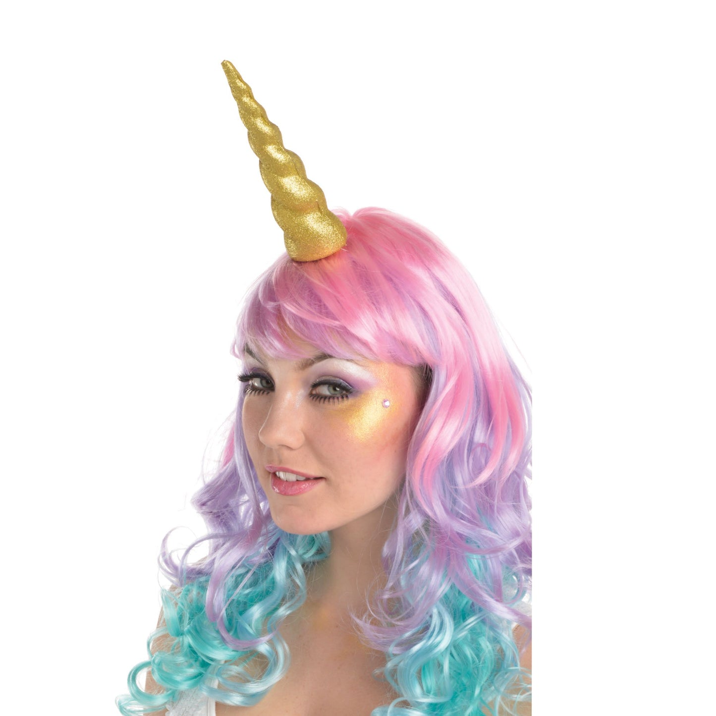 Unicorn Horn Gold Glittered