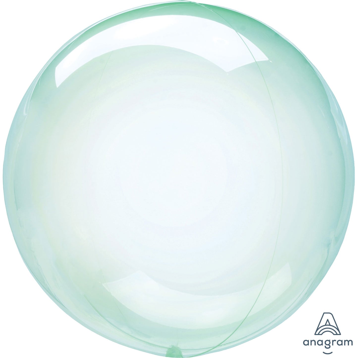 Crystal Clearz Green Round Balloon