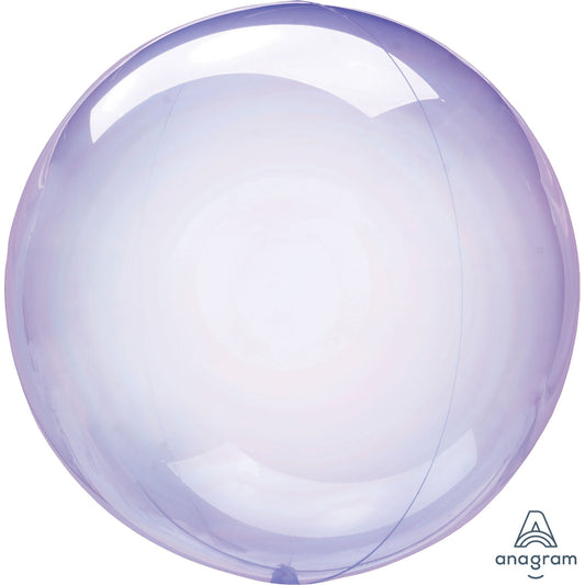 Crystal Clearz Purple Round Balloon