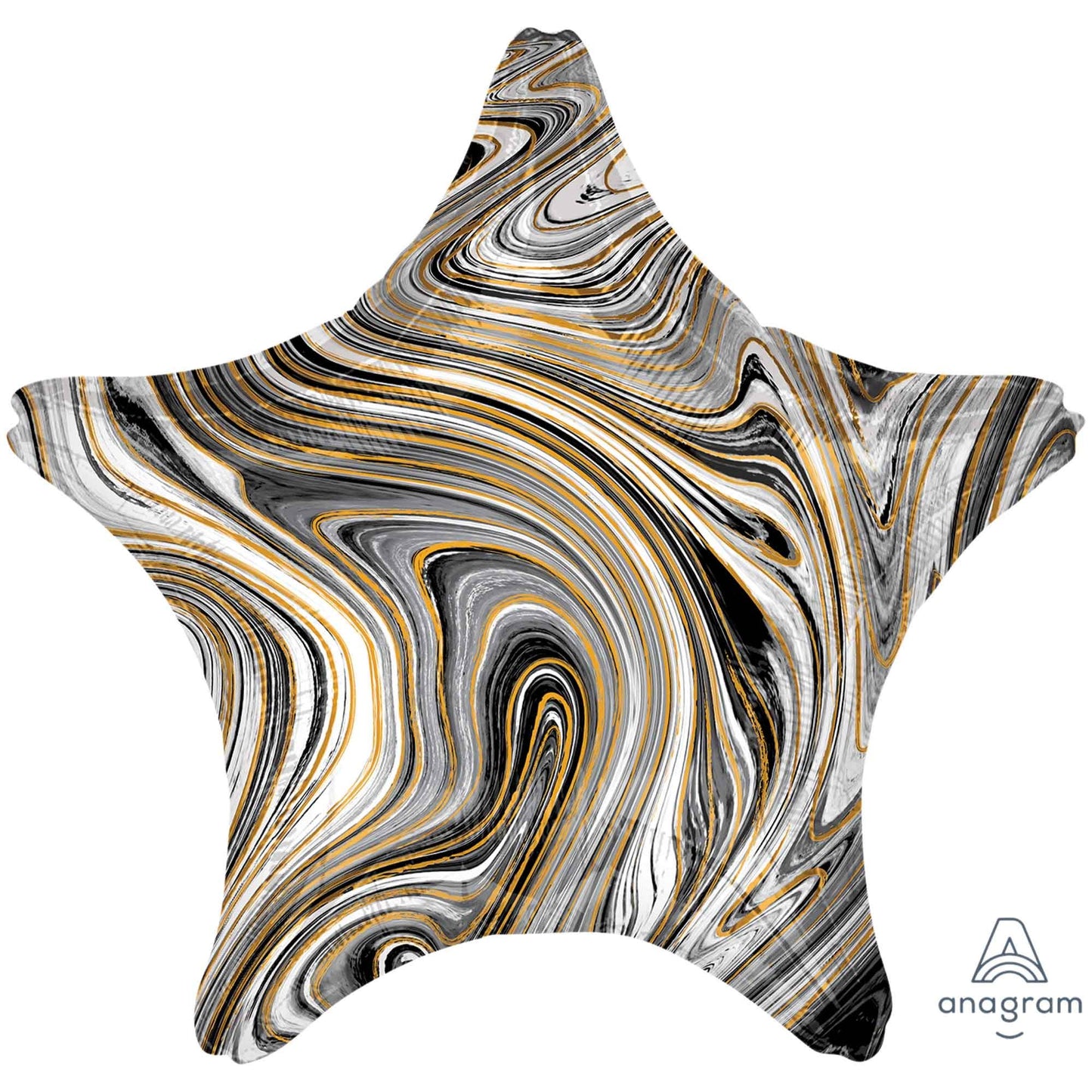 45cm Standard XL Marblez Black Star